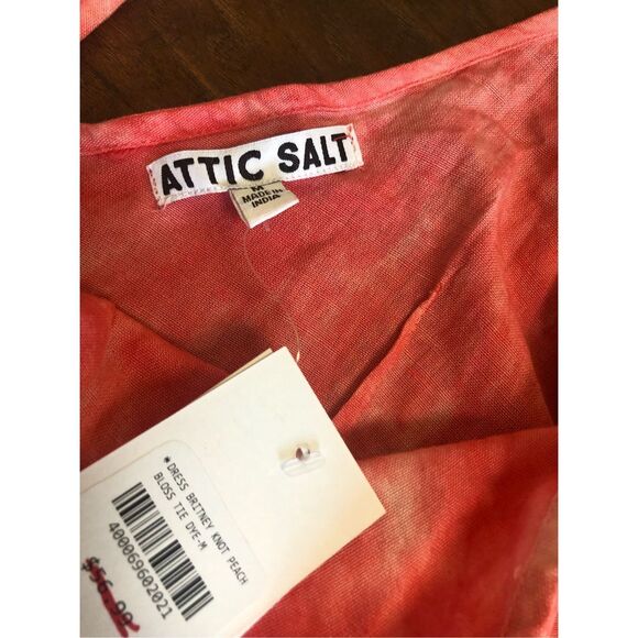 NWT Attic Salt Medium Tie Dye Spaghetti Strap Dress Boho Festival - Picture 11 of 12